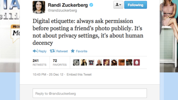 Randi Zuckerberg angered after &#039;private&#039; Facebook photo shared on Twitter