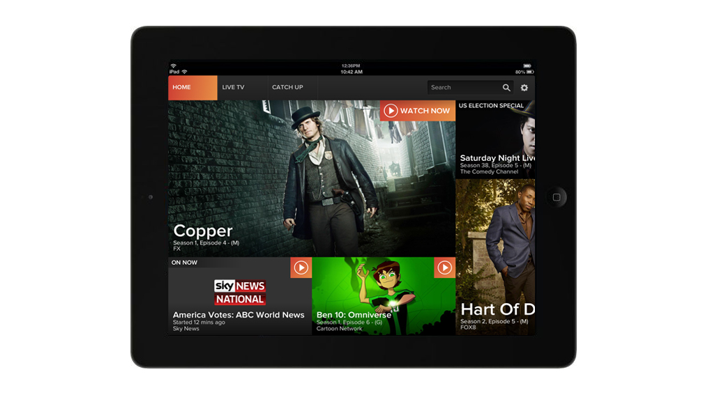 Foxtel Go iPad app