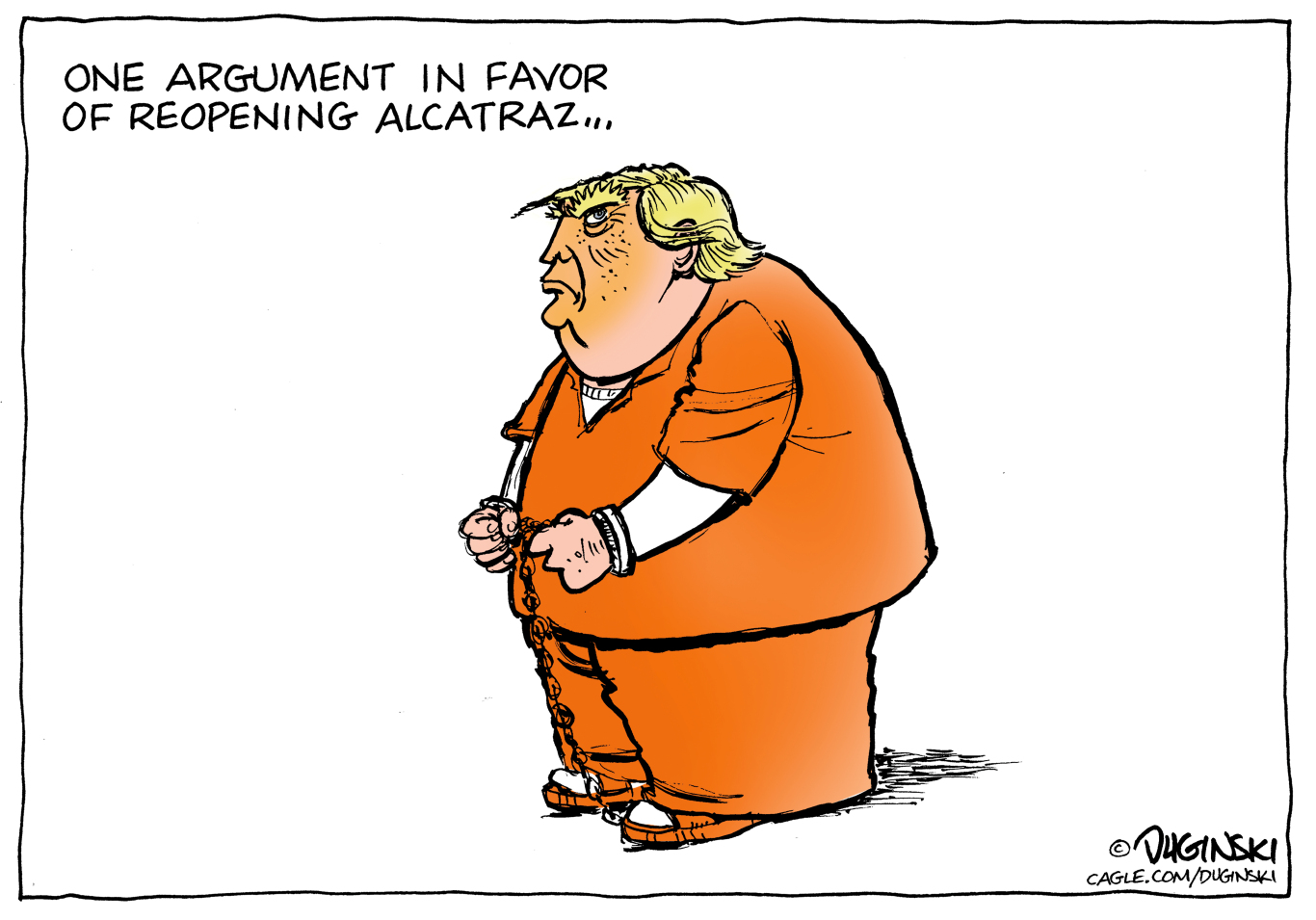 A political cartoon.