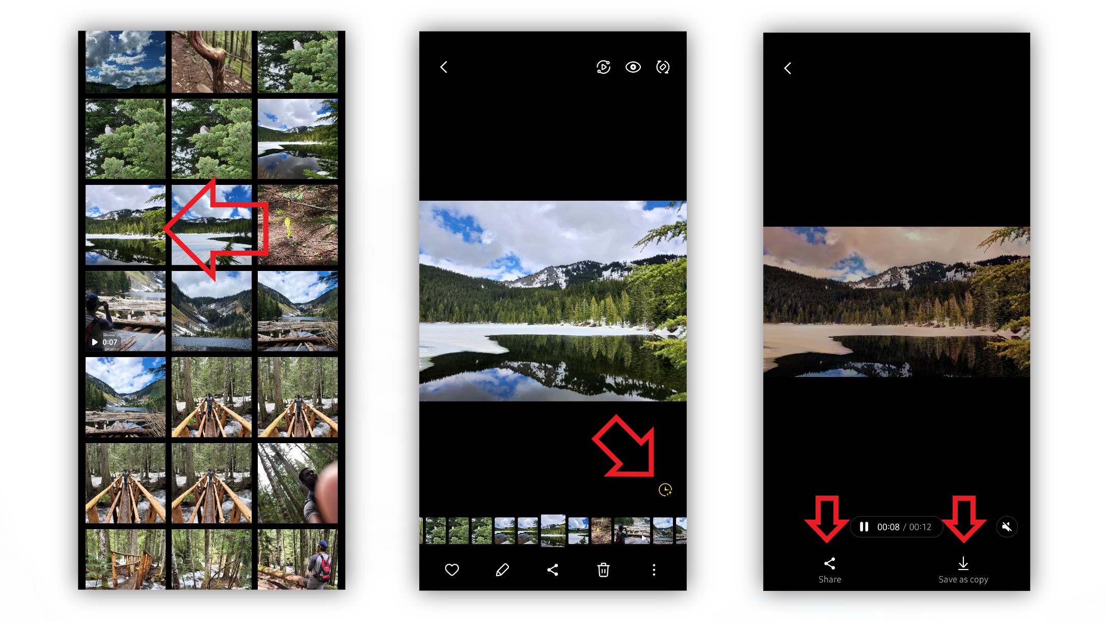 Samsung Gallery app Scene Relighting how-to
