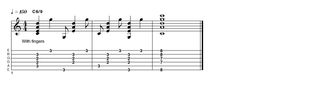 EXAMPLE 34: bossa nova-style c6/9