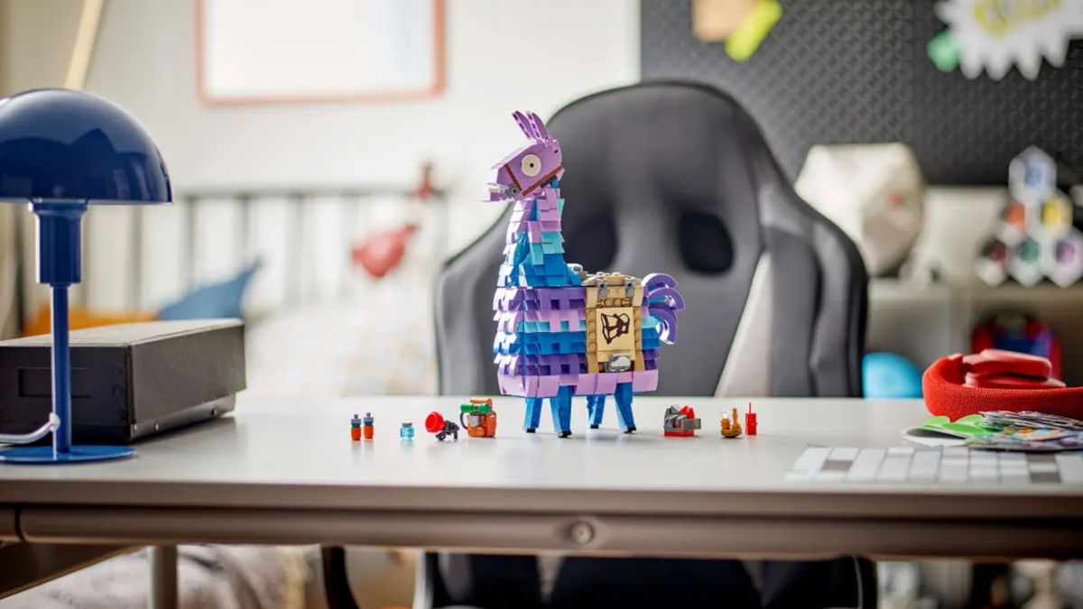 Lego Supply Llama being played with in a home setting