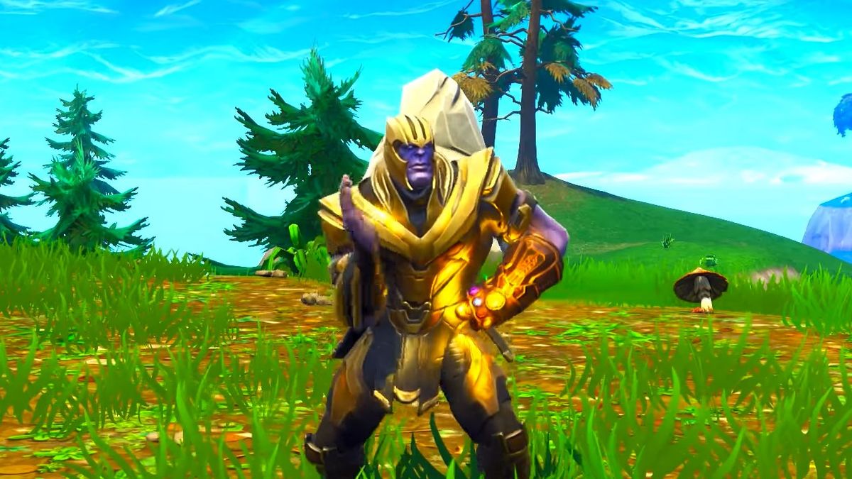 fortnite s dancing thanos meme makes you wonder if marvel really meant to sign off on this gamesradar - fortnite hamster ball gif