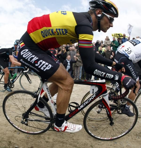 Tom Boonen was caught napping when Fabian Cancellara attacked at Paris-Roubaix