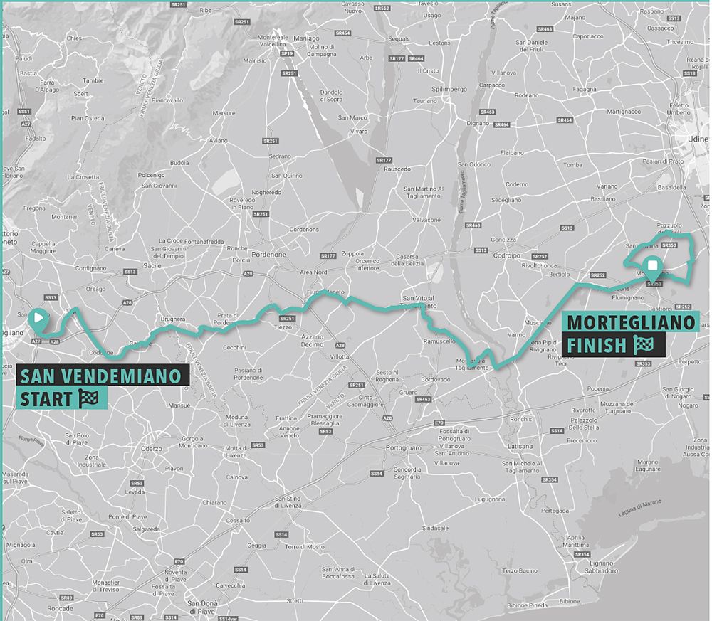 Giro d'Italia Donne - Stage 8 map