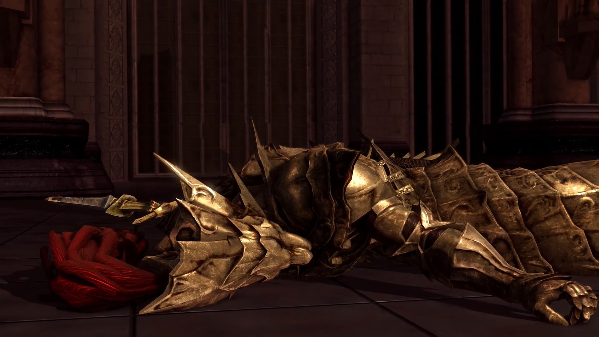 Dark Souls - Ornstein & Smough boss fight cutscene