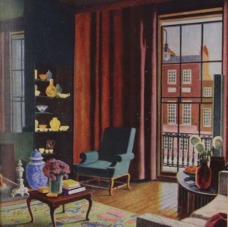1940 interior design living room
