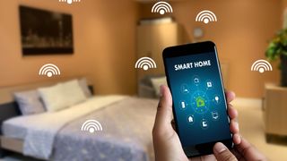 Phone app connected to many smart home devices