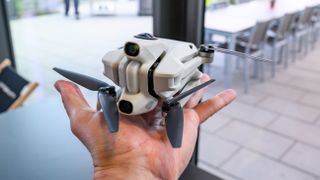 The Antigravity A1 in hand.