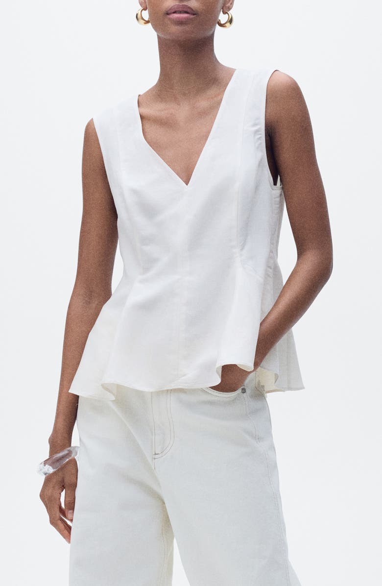 Sleeveless Peplum Top