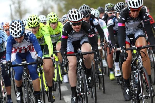 This woman was at the front of the race at all the major points, or so it seemed - Clara Hughes (Specialized - lululemon)