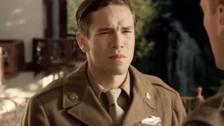 Shifty Powers looking serious in his dress uniform in Band of Brothers