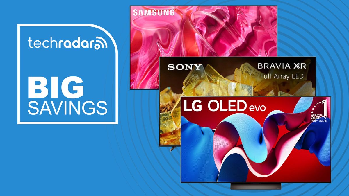 Prime day gaming tv roundup image with lg c4, samsung s90c and sony x90l