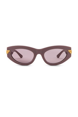 Bold Ribbon Cat Eye Sunglasses