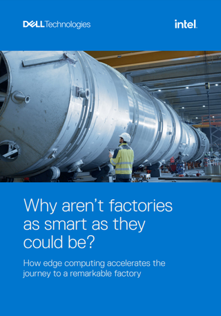 Whitepaper cover with image of machinery in a factory and workers wearing hard hats and hi vis