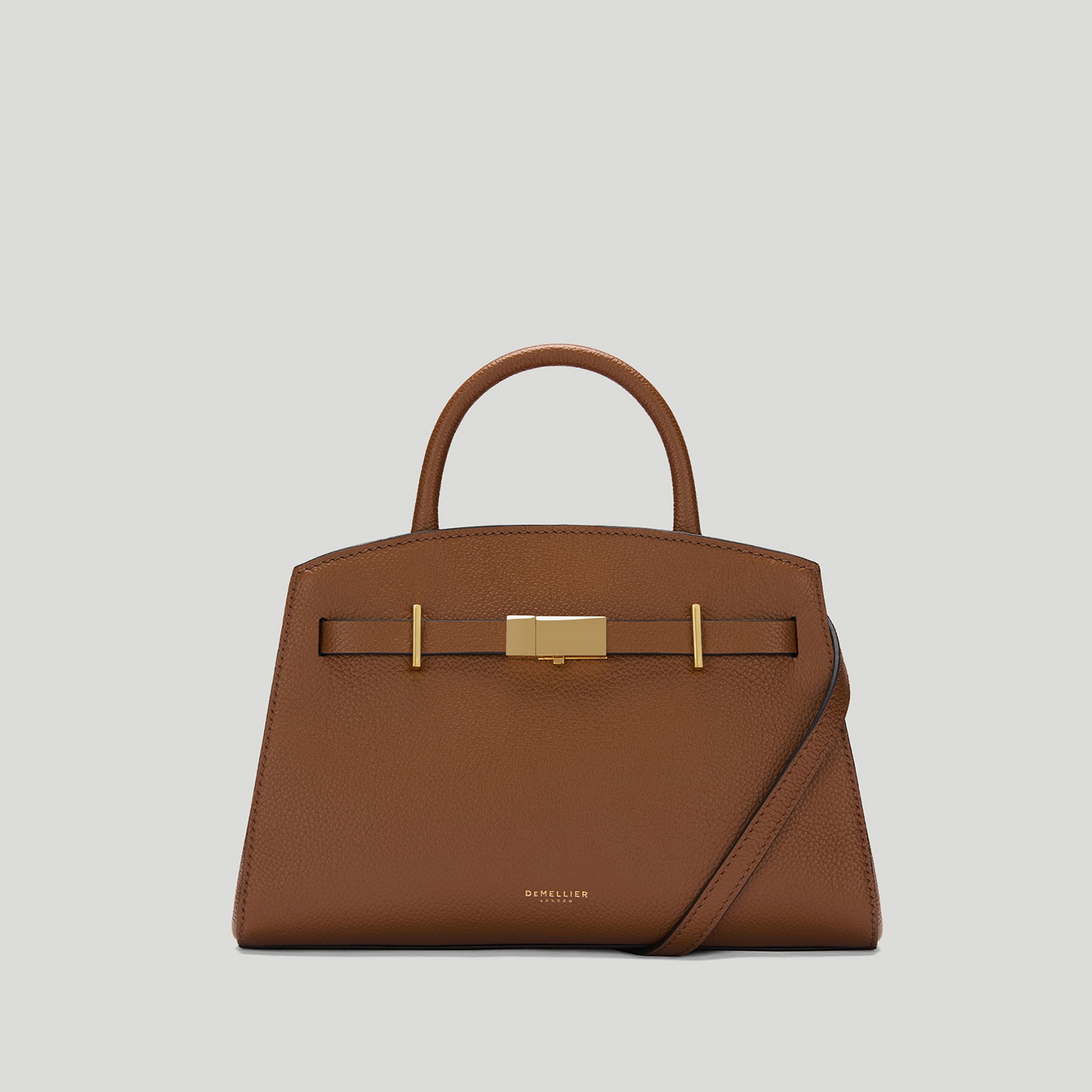 The Small Hudson | Tan Small Grain | Demellier