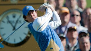 Rory McIlroy at the 2010 Ryder Cup at Celtic Manor