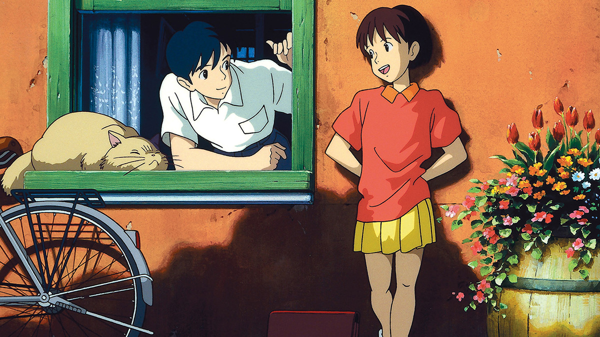 A promotional still from Whisper of the Heart