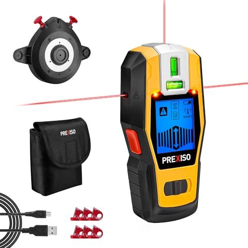 Prexiso 2-In-1 Stud Finder With Laser Level