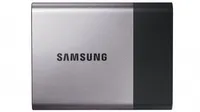Samsung T3 SSD from the front on a white background
