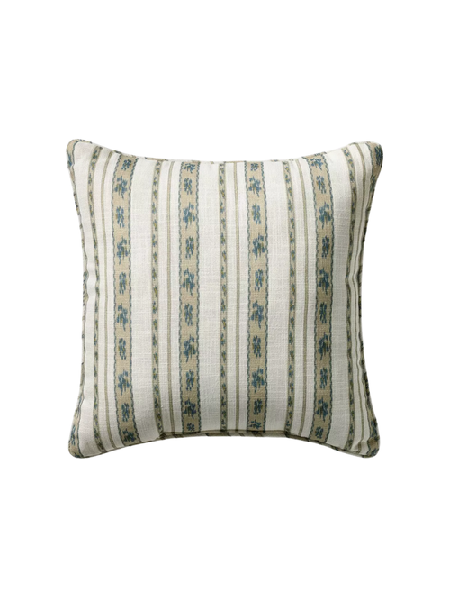 Printed Stripe Ikat Throw Pillow