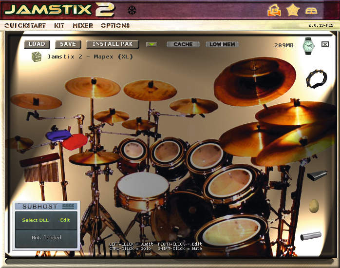 You can even host third-party plug-ins using the Subhost panel (bottom-left).