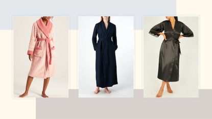 three of the best dressing gowns for women