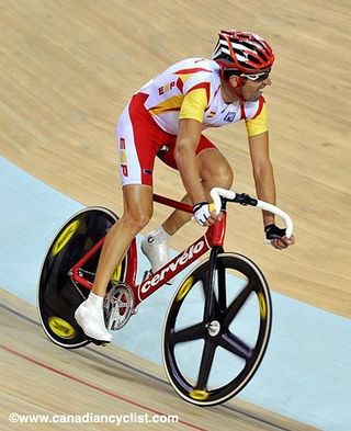 Toni Tauler (Spain) was in attendance at the track event on the Olympic velodrome in Barcelona