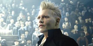 Johnny Depp as Gellert Grindelwald in Fantastic Beasts: The Crimes of Grindelwald