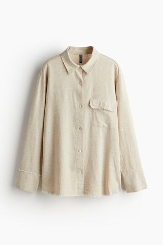 H&M, Linen-Blend Shirt