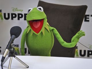 Kermit and his friends get their grunge on in the upcoming Muppets movie