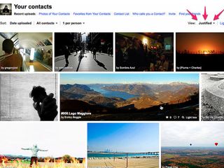 Flickr justified