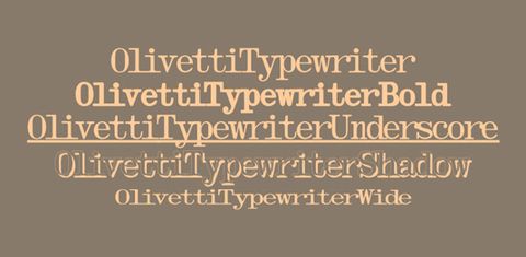 american typewriter font similar