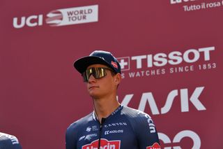 SIENA ITALY AUGUST 01 Start Mathieu Van der Poel of The Netherlands and Team AlpecinFenix during the Eroica 14th Strade Bianche 2020 Men a 184km race from Siena to SienaPiazza del Campo StradeBianche on August 01 2020 in Siena Italy Photo by Tim de WaeleGetty Images