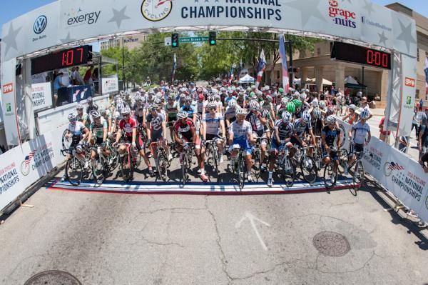 The elite men get ready for the start