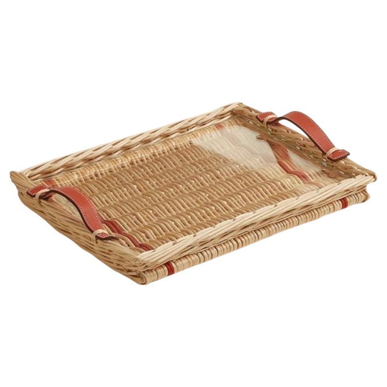 Hermes Oseraie Wicker Tray