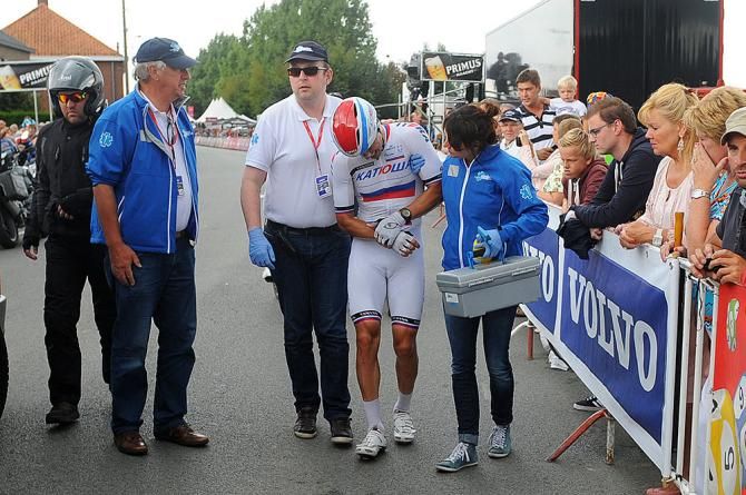 Alexander Porsev (Katusha) in pain