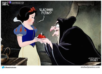 Political Cartoon U.S. Snow White Putin 2020 election