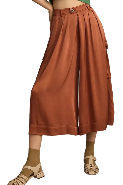 Silky Pleated Culottes