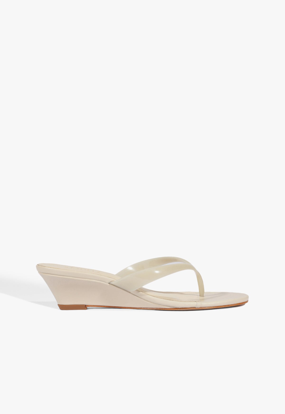 Roslyn Wedge Jelly Sandal - 5 / Sugar White / Synthetic