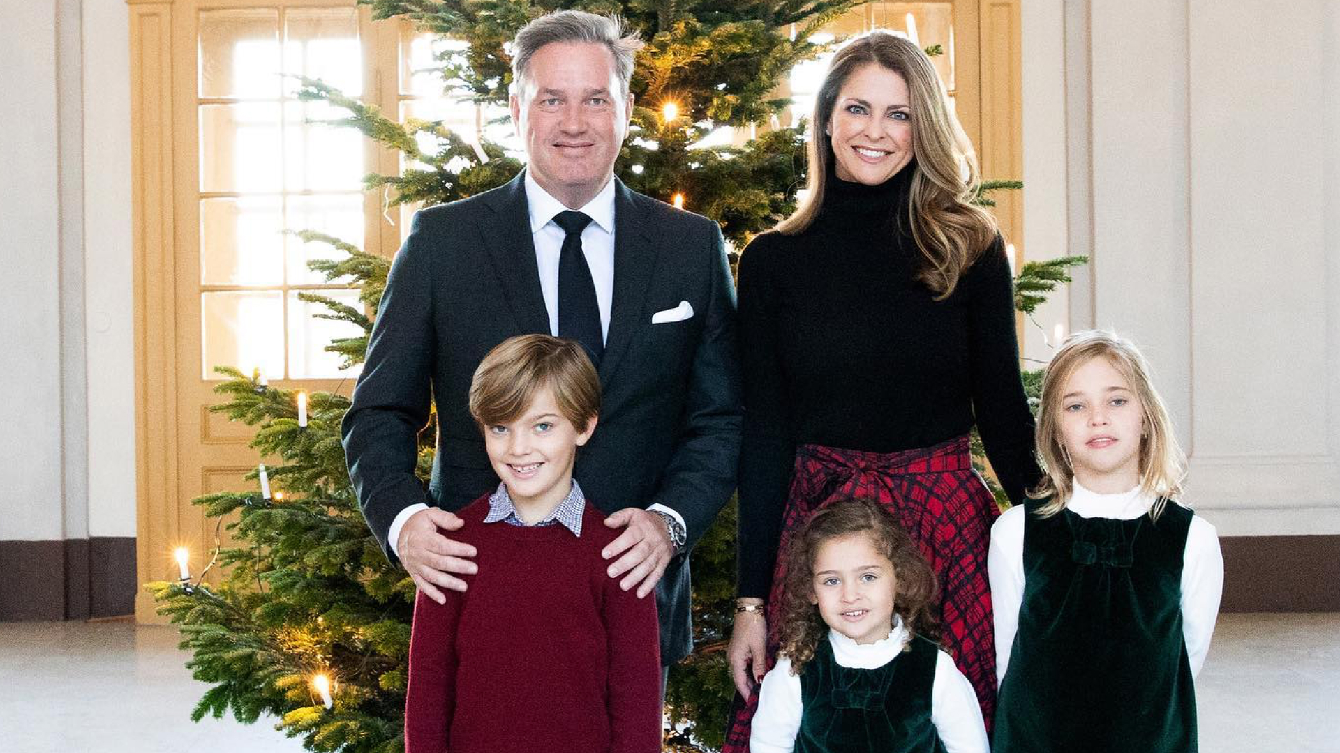 Princess Madeleine and her family on Christmas
