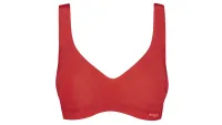Sloggi Zero Feel Bralette in red, one of w&h's best bras for back fat picks
