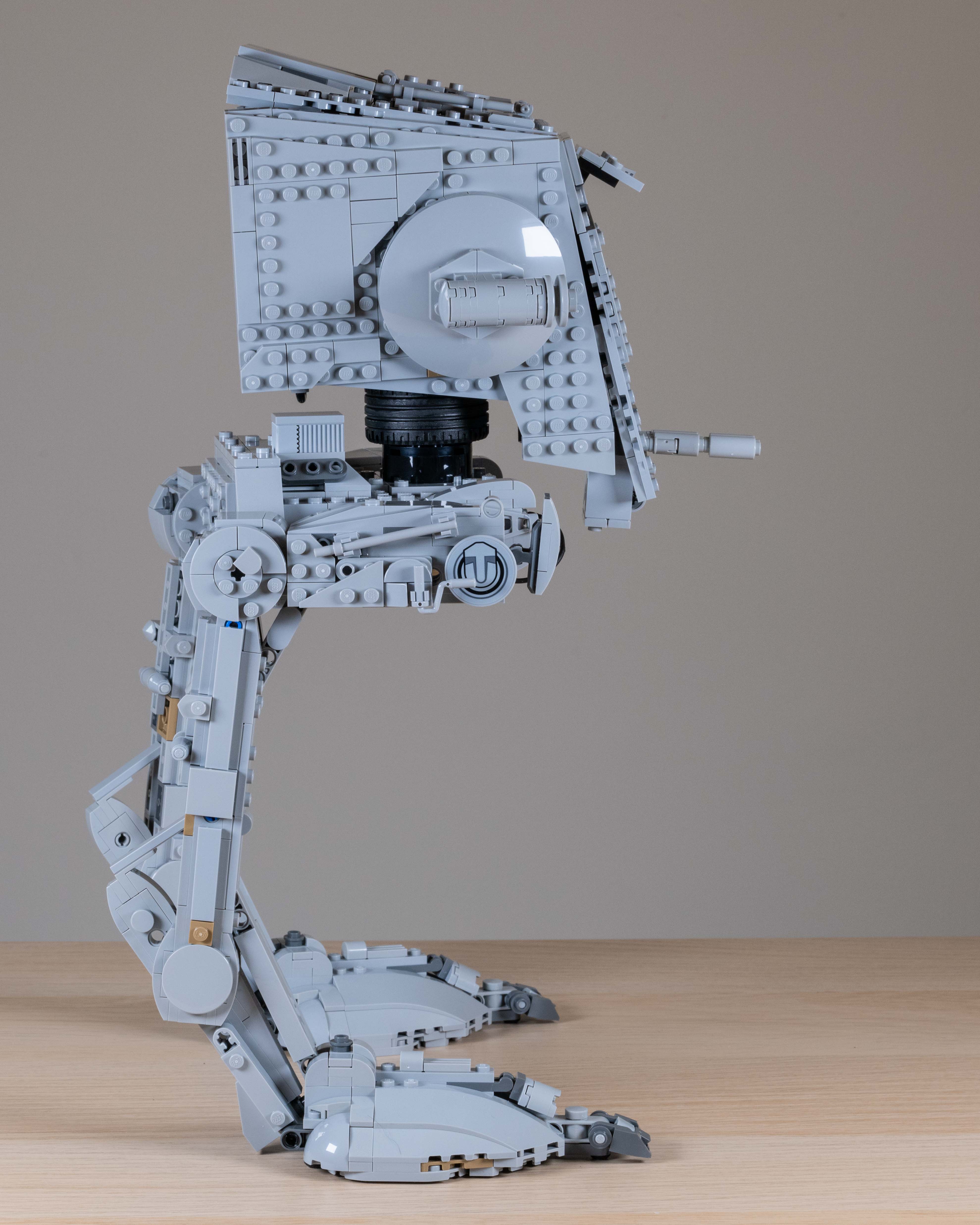 Lego Star Wars AT-ST Walker (75417) on a neutral background