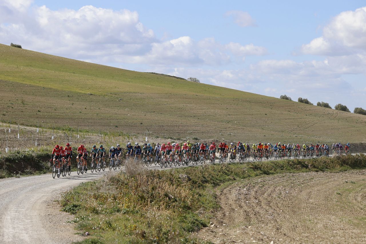 Clasica Jaen Paraiso Interior 2022 - 1st Edition - Baeza - Ubeda 187,8 km - 14/02/2022 - scenery - Lotto Soudal - photo Luis Angel Gomez/SprintCyclingAgency&Acirc;&copy;2022