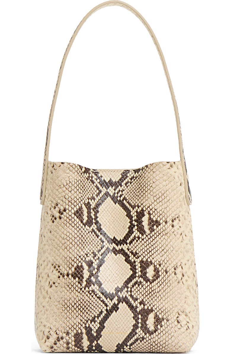Mini Everyday Cabas Snakeskin Embossed Leather Tote