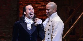 Lin-Manuel Miranda and Chris Jackson in Hamilton