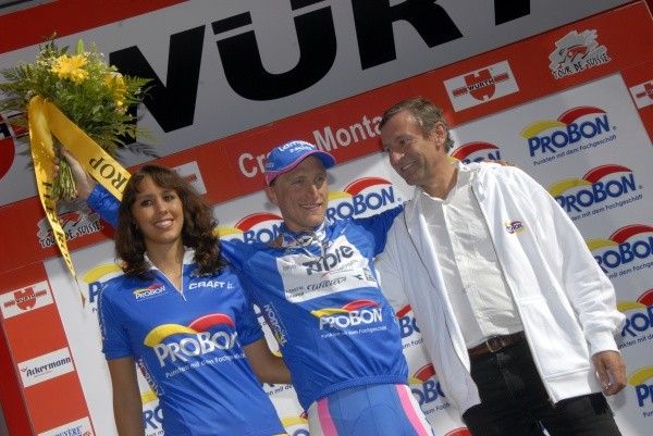Enrico Gasparotto (Lampre-NGC) in the sprints' jersey.