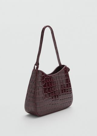 Patent Leather-Effect Crocodile Bag - Women | Mango Usa