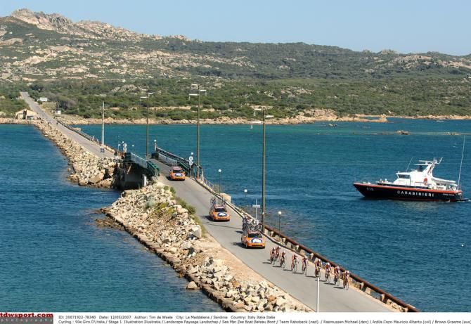The 2007 Giro started in Sardinia