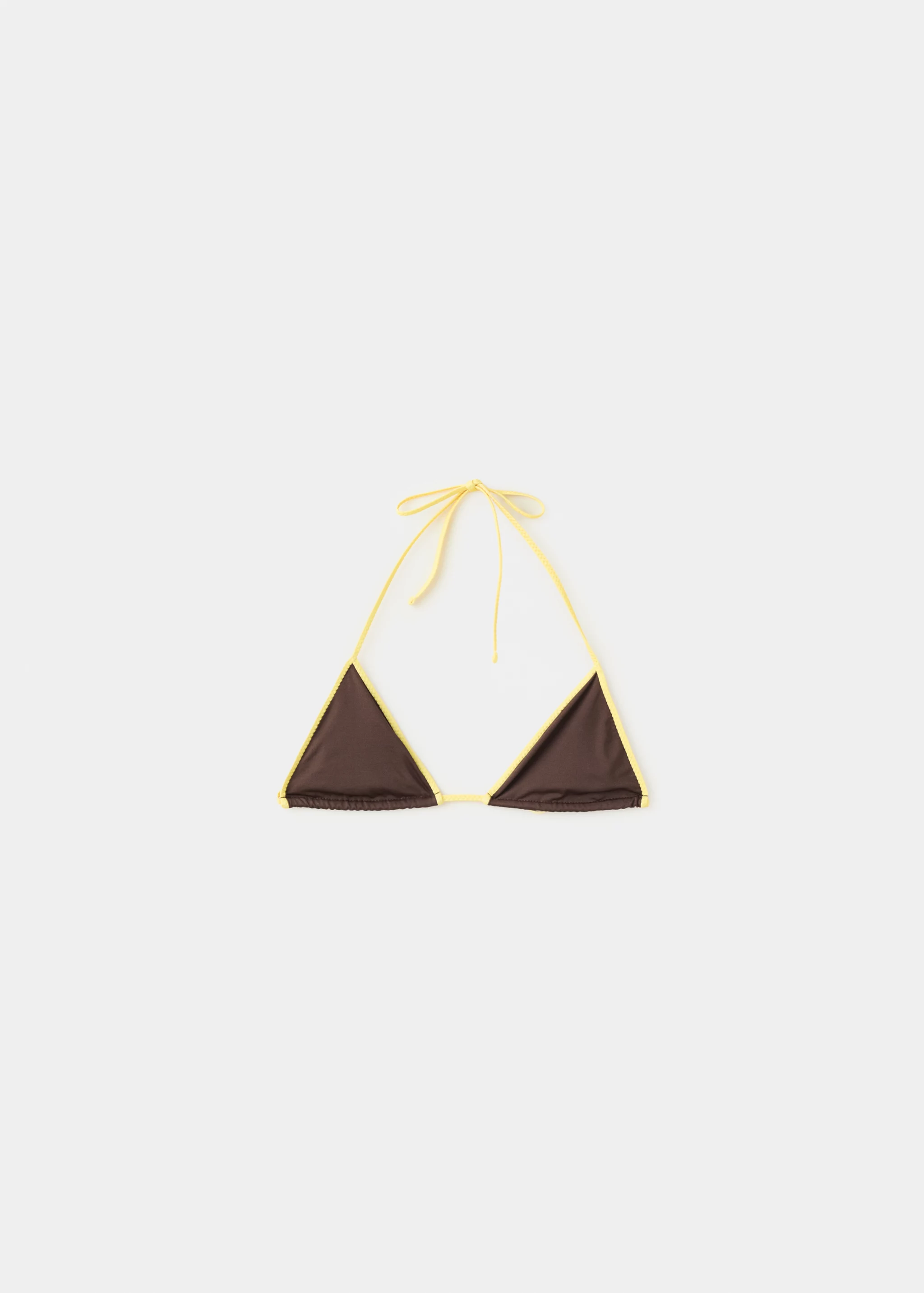 Bikini Top With Contrasting Trim - Women | Mango Usa